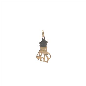 10K Princess Peach Nintendo Mario Bros Yellow Gold Charm/Pendant