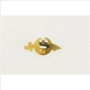 10K Shriners Scimitar Crescent Moon Lapel Yellow Gold Pin/Brooch