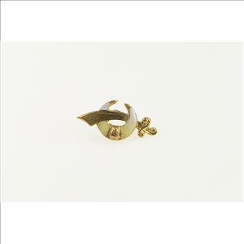 10K Shriners Scimitar Crescent Moon Lapel Yellow Gold Pin/Brooch