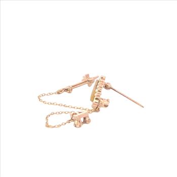 10K Sigma Alpha Iota Music Fraternity Lapel Yellow Gold Pin/Brooch