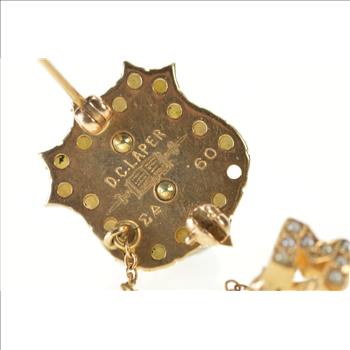 10K Sigma Delta Chi Journalism Society Lapel Yellow Gold Pin/Brooch