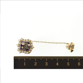 10K Sigma Delta Chi Journalism Society Lapel Yellow Gold Pin/Brooch