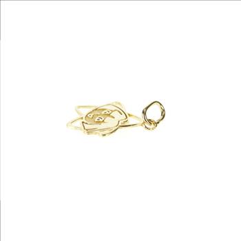 10K Star Dora the Explorer Cartoon Character Yellow Gold Charm/Pendant