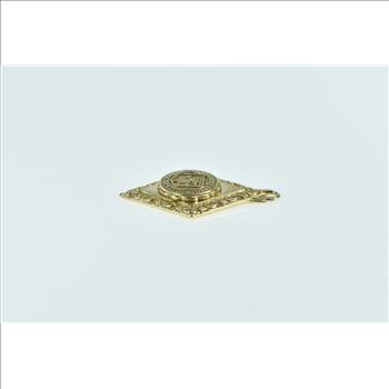 10K The University of Miami Florida Crest Yellow Gold Charm/Pendant