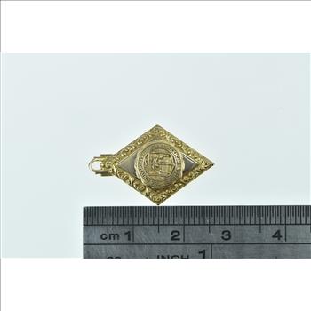 10K The University of Miami Florida Crest Yellow Gold Charm/Pendant