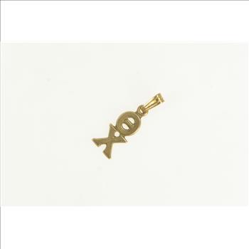 10K Theta Chi Greek Letter Fraternity Yellow Gold Charm/Pendant