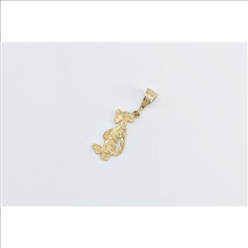 10K Tigger Winnie The Pooh Walt Disney Cartoon Yellow Gold Charm/Pendant