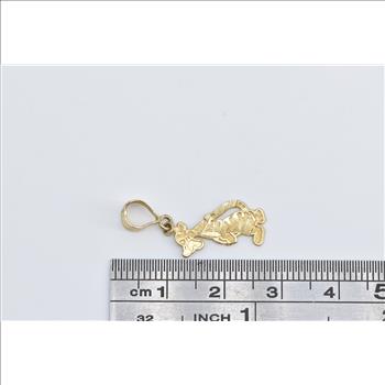 10K Tigger Winnie The Pooh Walt Disney Cartoon Yellow Gold Charm/Pendant