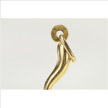 10K Traditional Italian Horn Protection Symbol Yellow Gold Charm/Pendant