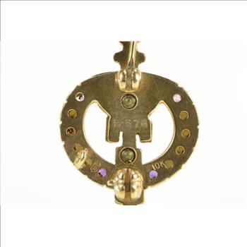 10K Victorian Sigma Theta Tau Nursing Honors Society Yellow Gold Pin/Brooch