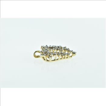 10K Vintage Diamond Classic Heart Love Symbol Yellow Gold Pendant