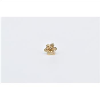 10K Vintage Diamond Solitaire Single Stud Yellow Gold Earring