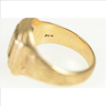10K Vintage W Initial 1942 SHS WW2 Era Class Yellow Gold Ring, Size 6.25
