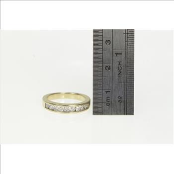 14K 0.25 Ctw Diamond Classic Wedding Band White Gold Ring, Size 4