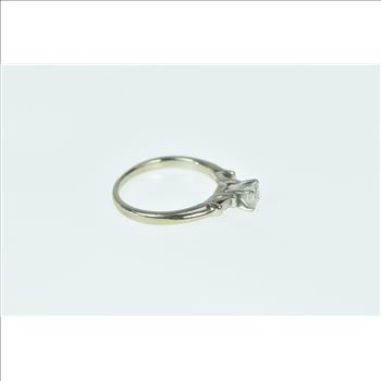 14K 0.40 Ctw Diamond Princess Engagement Yellow Gold Ring, Size 7