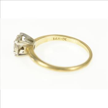 14K 0.48 Ct G/VS1 1940's Diamond Engagement Yellow Gold Ring, Size 7