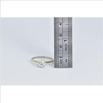 14K 0.57 Ct Natural Diamond Solitaire Engagement Yellow Gold Ring, Size 8.25