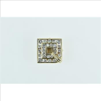 14K 0.67 Ctw Diamond Square Slide Bracelet Yellow Gold Charm/Pendant