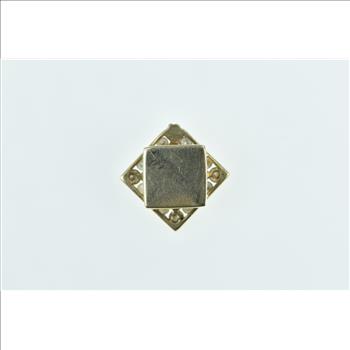 14K 0.67 Ctw Diamond Square Slide Bracelet Yellow Gold Charm/Pendant