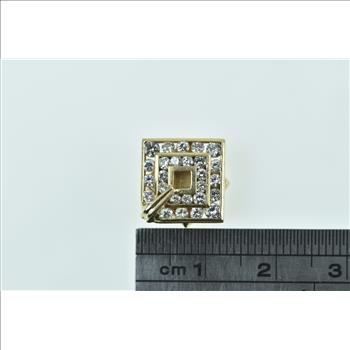 14K 0.67 Ctw Diamond Square Slide Bracelet Yellow Gold Charm/Pendant