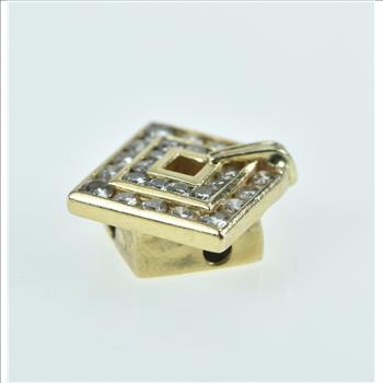 14K 0.67 Ctw Diamond Square Slide Bracelet Yellow Gold Charm/Pendant