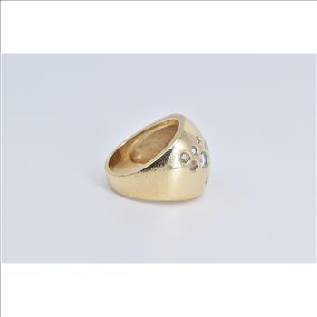 14K 0.70 Ctw Thomas Michaels Pave Diamond Band Yellow Gold Ring, Size 7
