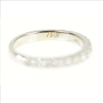 14K 0.75 Ctw Diamond Neil Lane Wedding Band White Gold Ring, Size 5.5