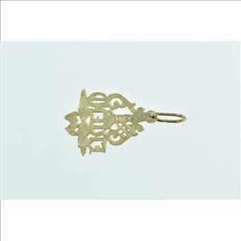 14K #1 Number One Friend Friendship BFF Yellow Gold Charm/Pendant