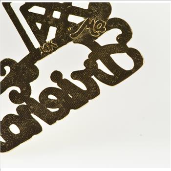 14K #1 Number One Friend Friendship Yellow Gold Charm/Pendant