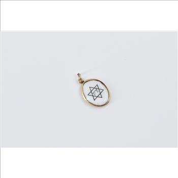 14K 10 Commandments Old Testament Hebrew Yellow Gold Charm/Pendant