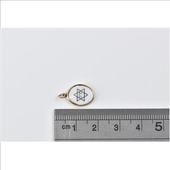 14K 10 Commandments Old Testament Hebrew Yellow Gold Charm/Pendant