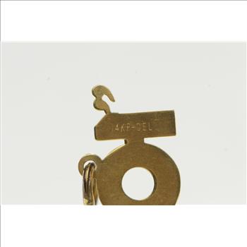 14K 10 Number Ten Good Luck Perfect Score Yellow Gold Charm/Pendant