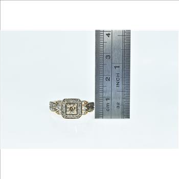 14K 1.00 Ctw LeVian Chocolate Diamond Strawberry Yellow Gold Ring, Size 6.75