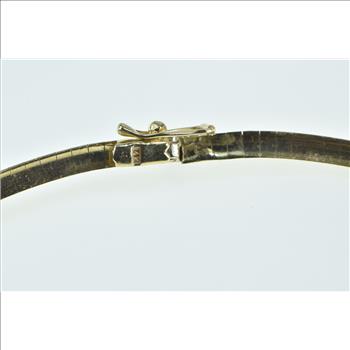 14K 1.04 Ctw Diamond Cocoon Link Collar Chain Yellow Gold Necklace 17.5