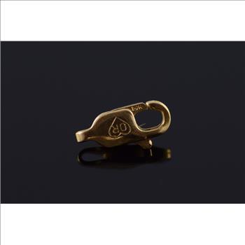 14K 10.5x5.1mm Lobster Claw Clasp Necklace Bracelet Replacement Yellow Gold