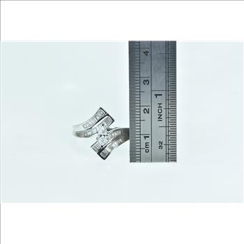 14K 1.34 Ctw Marquise Diamond Engagement White Gold Ring, Size 7.5