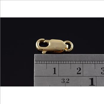14K 13.75x5.25mm Lobster Claw Clasp Replacement Yellow Gold