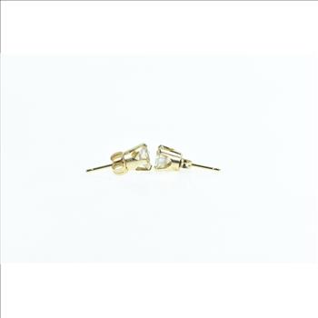 14K 1.47 Ctw Diamond Vintage Solitaire Stud Yellow Gold Earrings