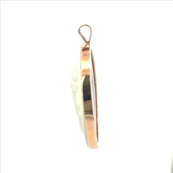 14K 150 Year Staatliche Museen zu Berlin Cameo Oval Yellow Gold Pendant