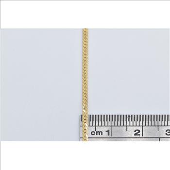 14K 1.7mm Herringbone Link Fancy Chain Yellow Gold Necklace 18.75