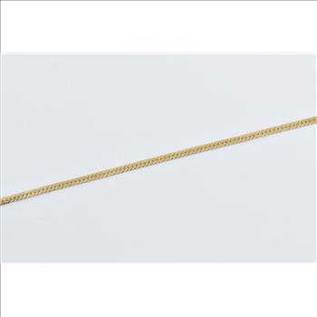14K 1.7mm Herringbone Link Fancy Chain Yellow Gold Necklace 18.75