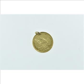 14K 1834 Gold Quarter Eagle $2.50 Coin Yellow Gold Charm/Pendant