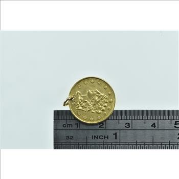 14K 1834 Gold Quarter Eagle $2.50 Coin Yellow Gold Charm/Pendant