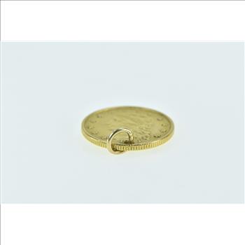 14K 1834 Gold Quarter Eagle $2.50 Coin Yellow Gold Charm/Pendant