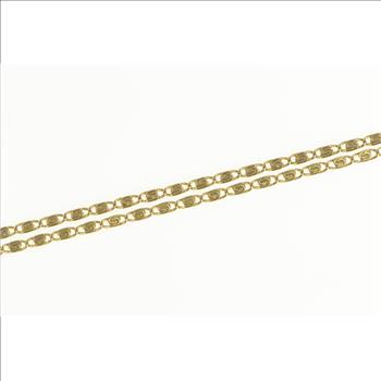 14K 1.8mm Spiral Link Pressed Fancy Chain Yellow Gold Necklace 19