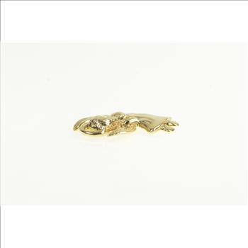 14K 1960's Guardian Angel Protection Symbol Yellow Gold Charm/Pendant