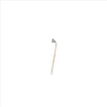 14K 2.5mm Vintage Diamond Solitaire Classic White Gold Stick Pin