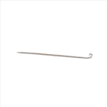 14K 2.5mm Vintage Diamond Solitaire Classic White Gold Stick Pin