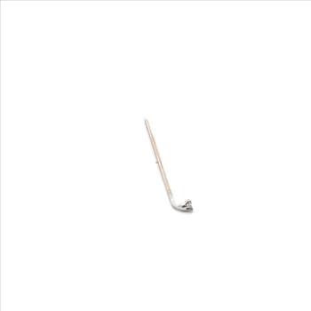 14K 2.5mm Vintage Diamond Solitaire Classic White Gold Stick Pin
