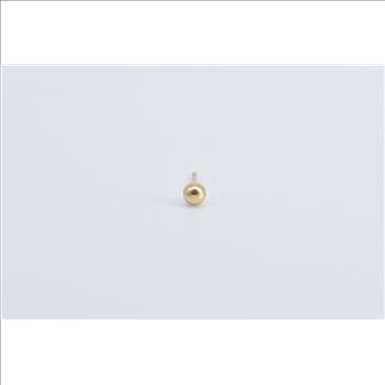 14K 2.8mm Ball Sphere Round Stud Single Yellow Gold Earring